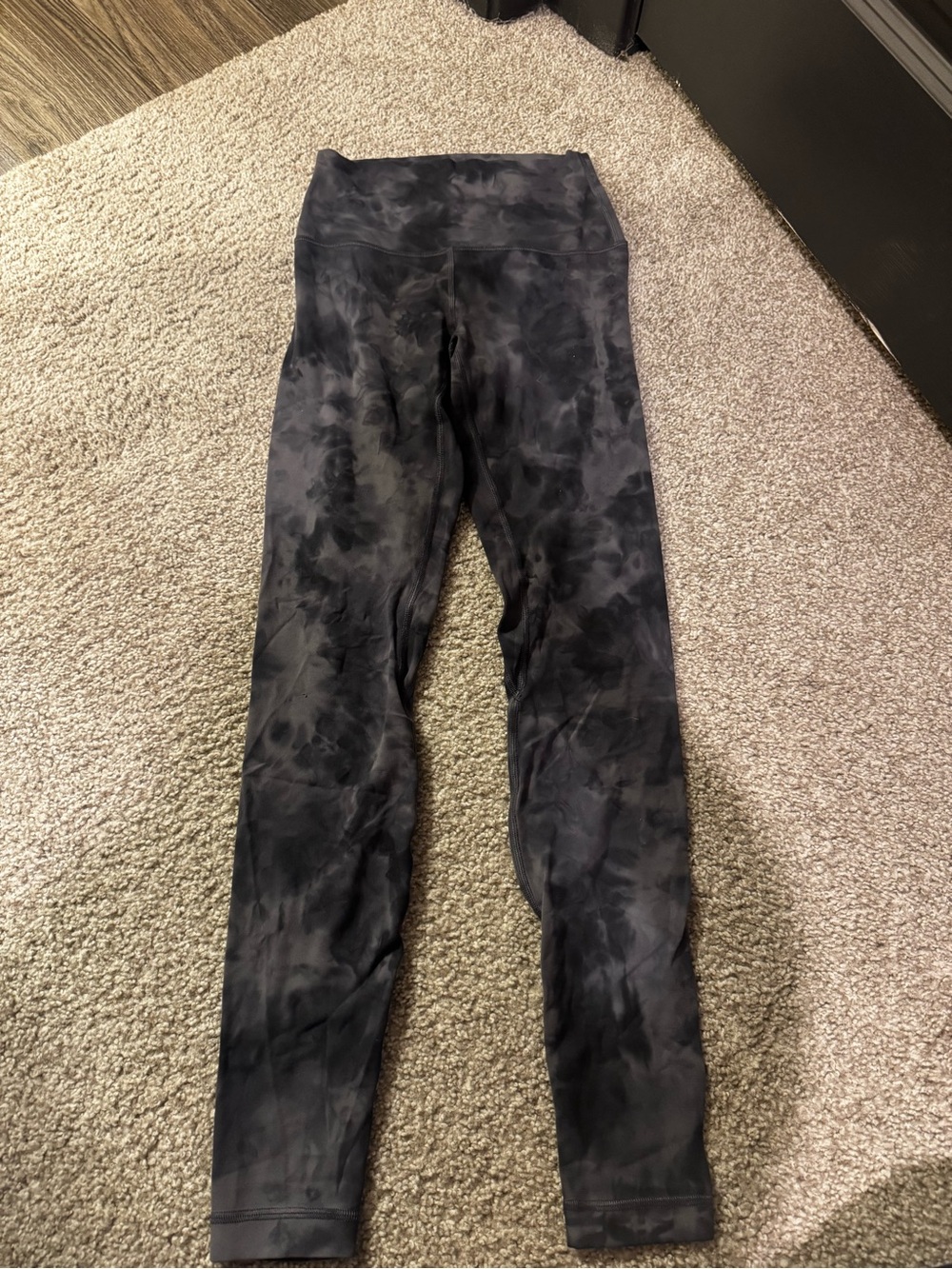 Lulu Black Tie-Dye Leggings